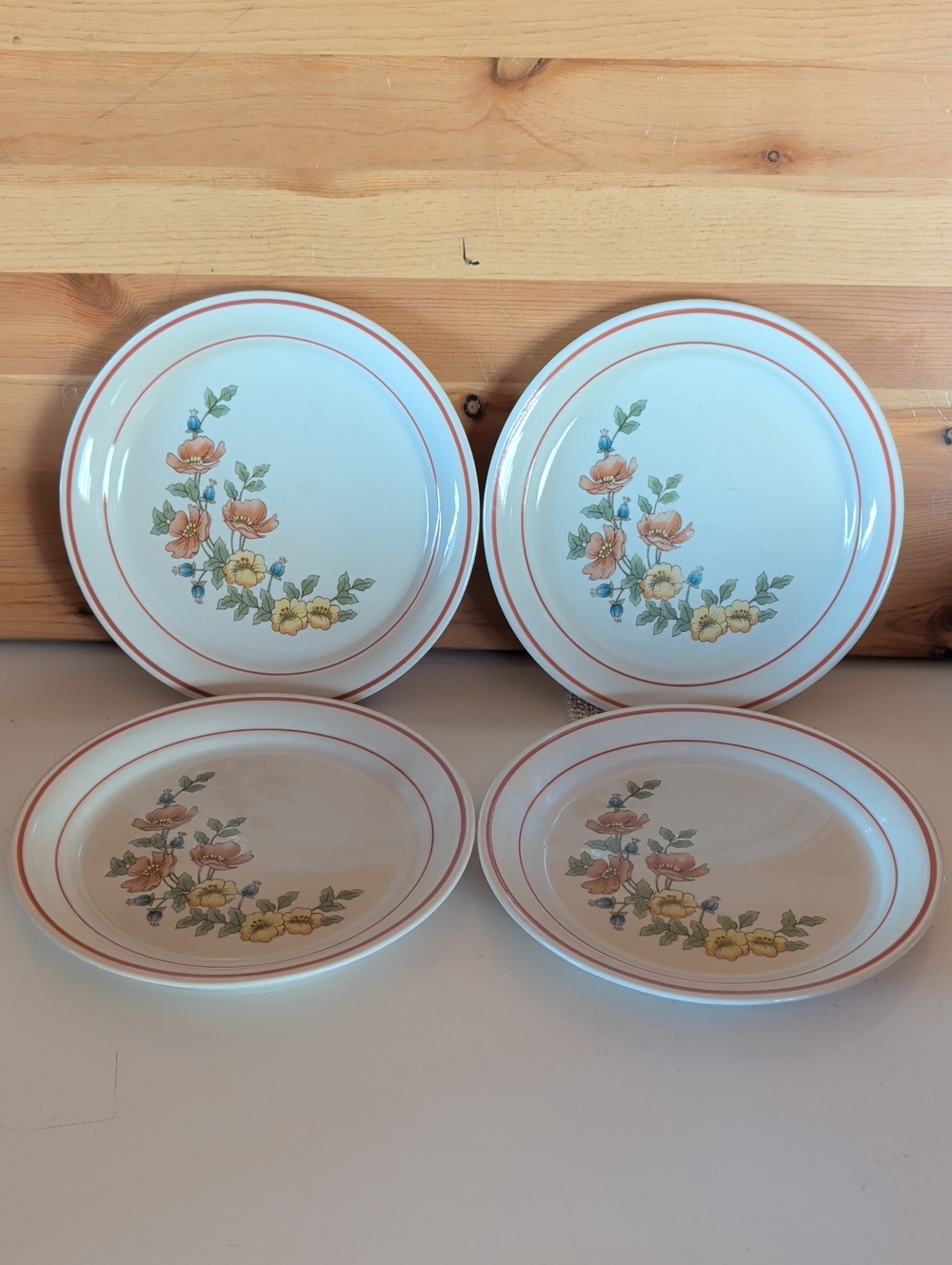 Set of 4 Corner Stone By Corning, Salad Plates.🌟USA